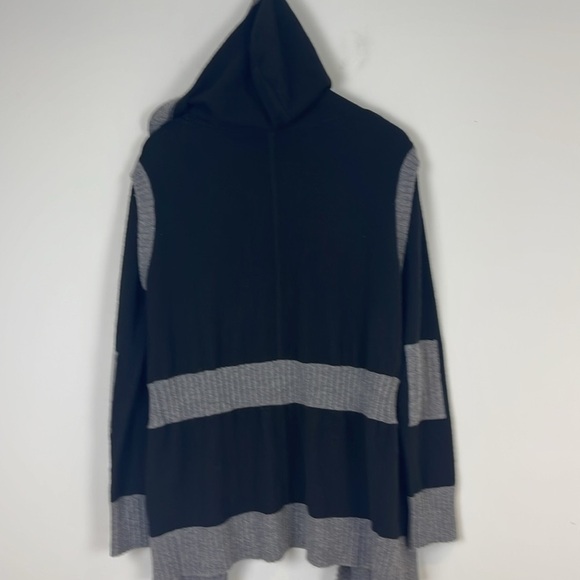 Raffi black open cashmere hooded cardigan - Picture 7 of 9